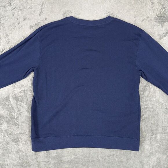 West Virginia Mountaineers Sweatshirt Men's Large Navy Russel Football - Picture 6 of 6